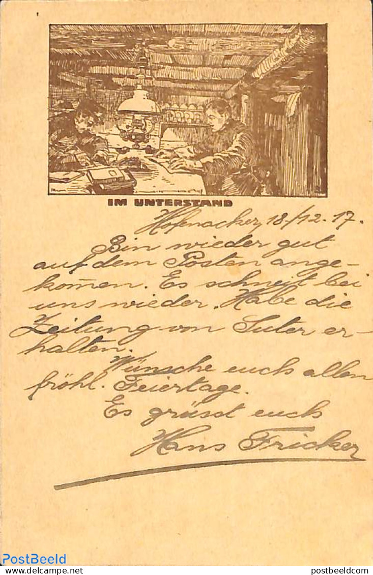 Switzerland 1917 Fieldpost To Zurich, Postal History - Covers & Documents