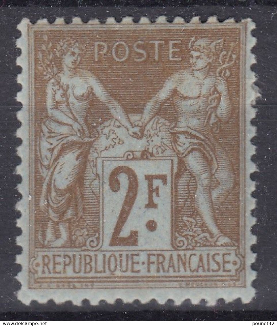 TIMBRE FRANCE SAGE N° 105 NEUF * GOMME TRACE CHARNIERE SIGNE CALVES - COTE 200 € - 1898-1900 Sage (Type III)