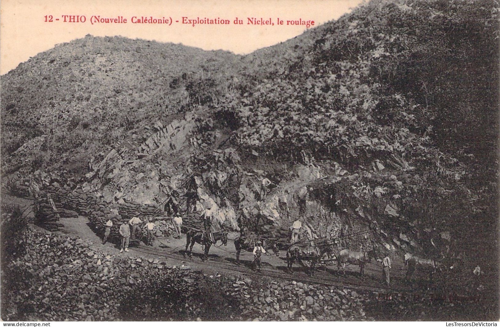 NOUVELLE CALEDONIE - Thio - Exploitation Du Nickel - Le Roulage - Carte Postale Ancienne - Nuova Caledonia