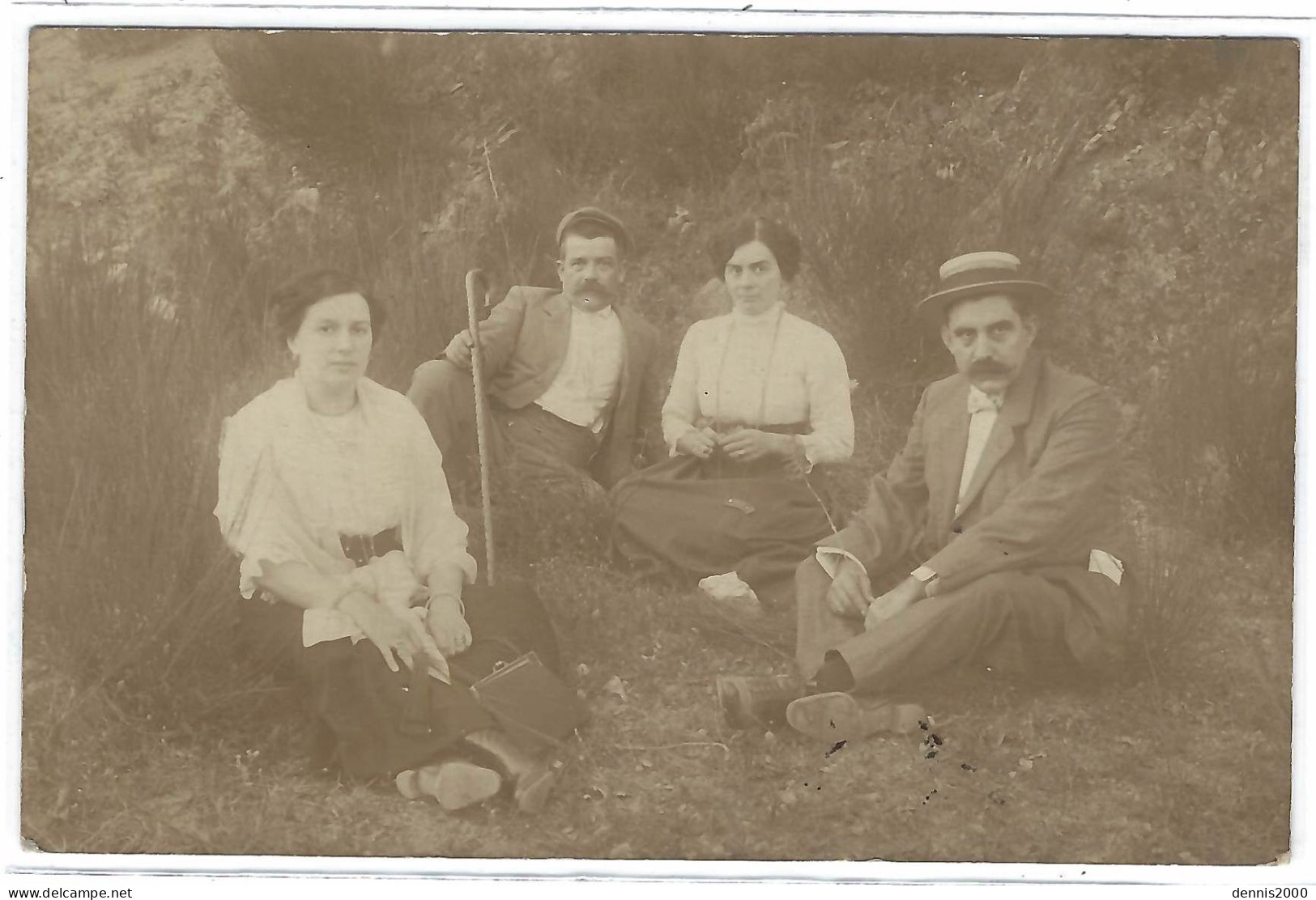 SOLLER - Sóller - CARTE PHOTO - PHOTO CARD - Groupe De Personnes Assises - Group Of Persons - Oblit. 1912 - Palma De Mallorca