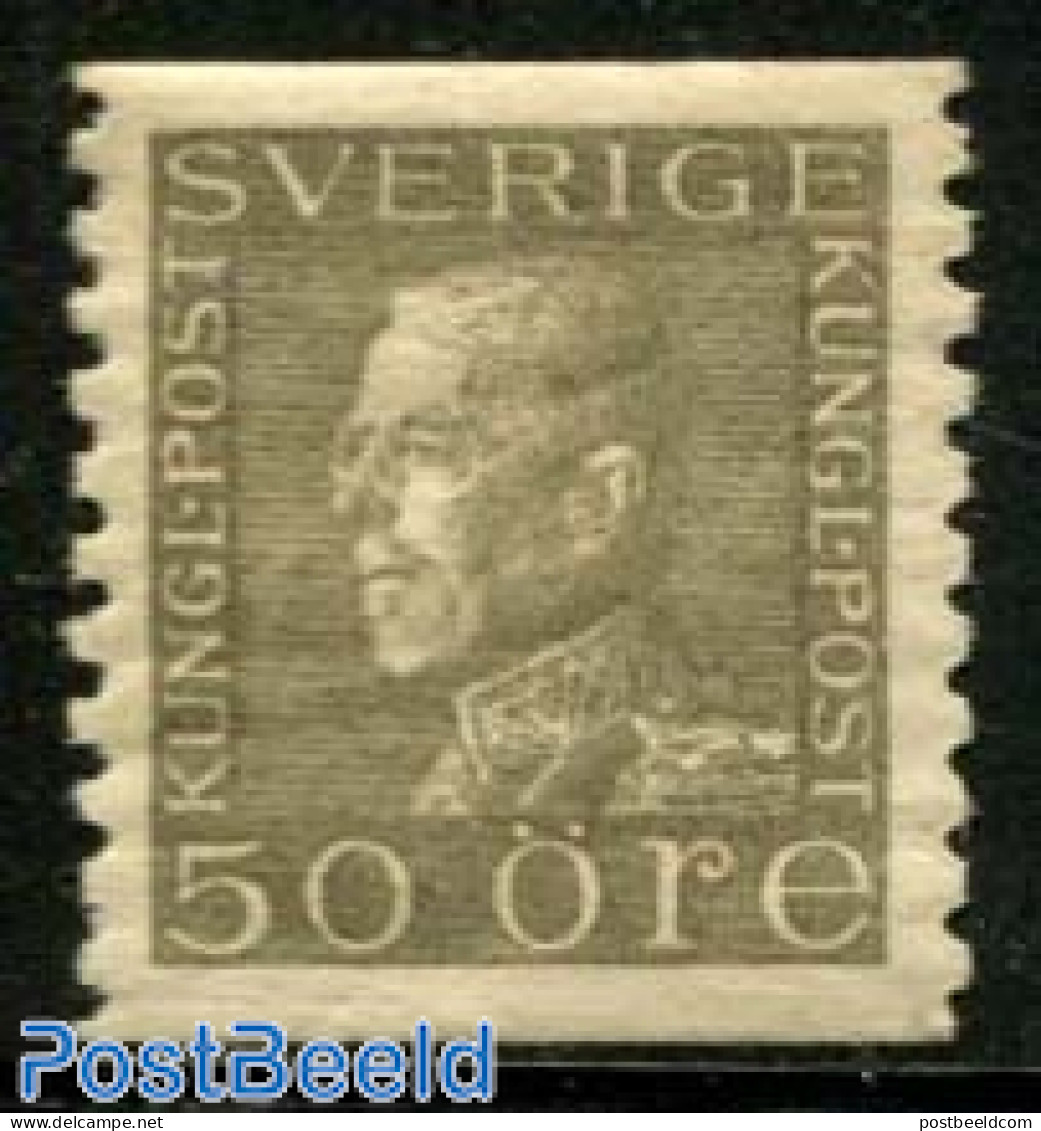 Sweden 1921 50o, Stamp Out Of Set, Unused (hinged) - Ongebruikt