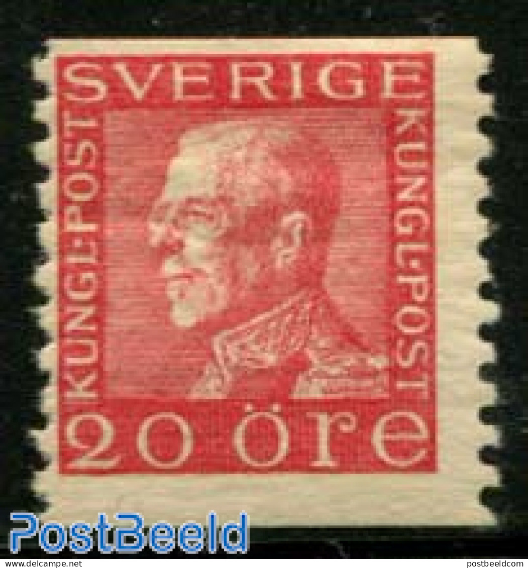 Sweden 1934 20o, On White Paper, Stamp Out Of Set, Unused (hinged) - Unused Stamps