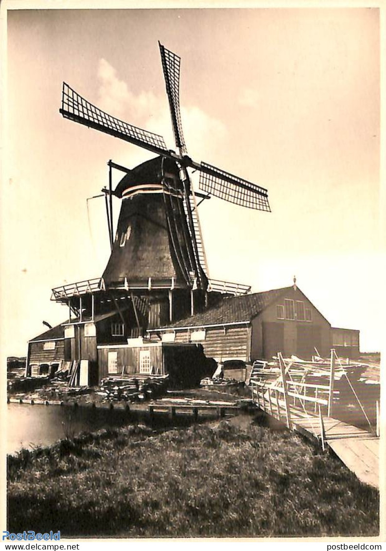 Netherlands 1946 Postcard 5c On 7,5c, Molenreeks Nr. 7, Leiden, Unused Postal Stationary, Mills (Wind & Water) - Lettres & Documents