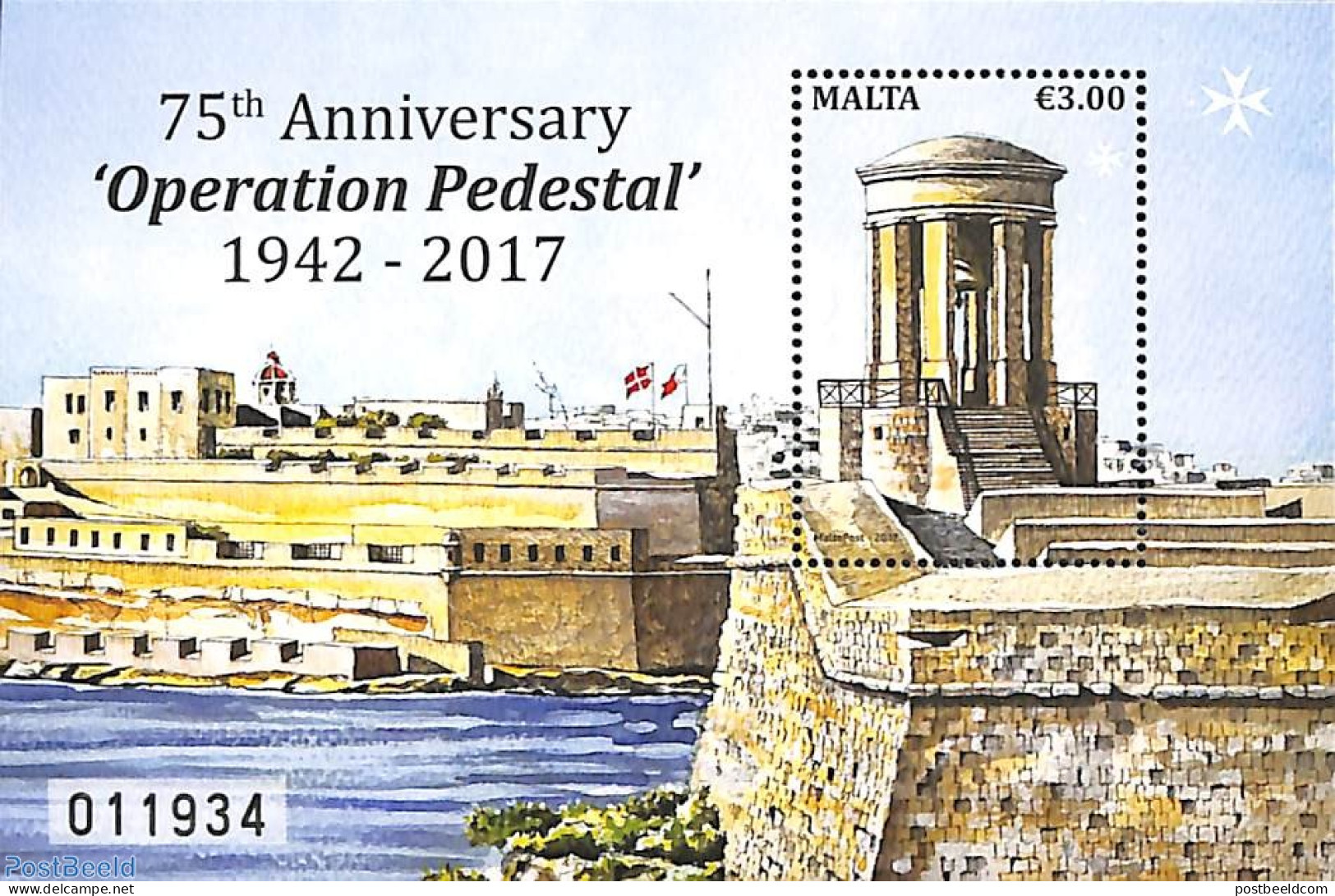 Malta 2017 Operation Pedestal S/s, Mint NH, History - History - Art - Castles & Fortifications - Châteaux