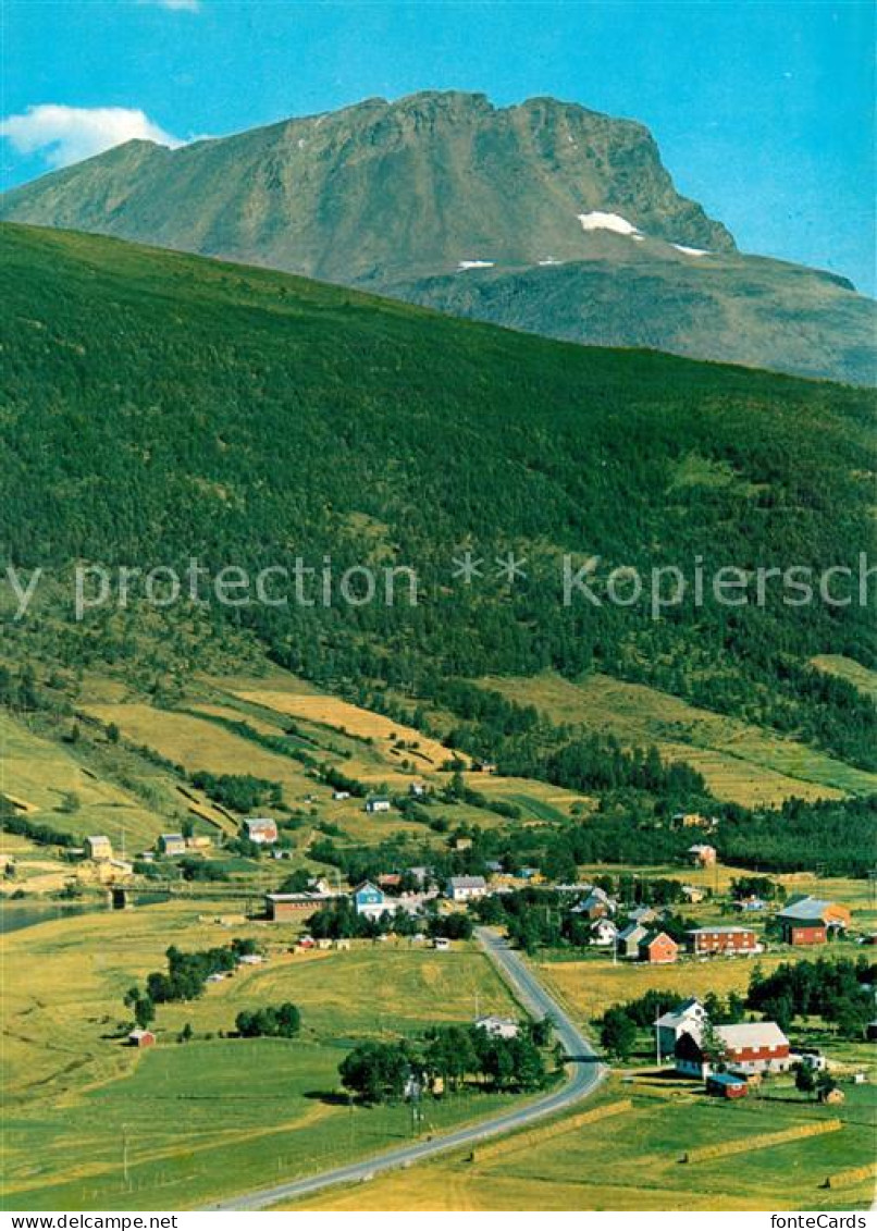 73595925 Nordkjosbotn Norwegen Norge Panorama Mount Russetind In The Background  - Norvegia