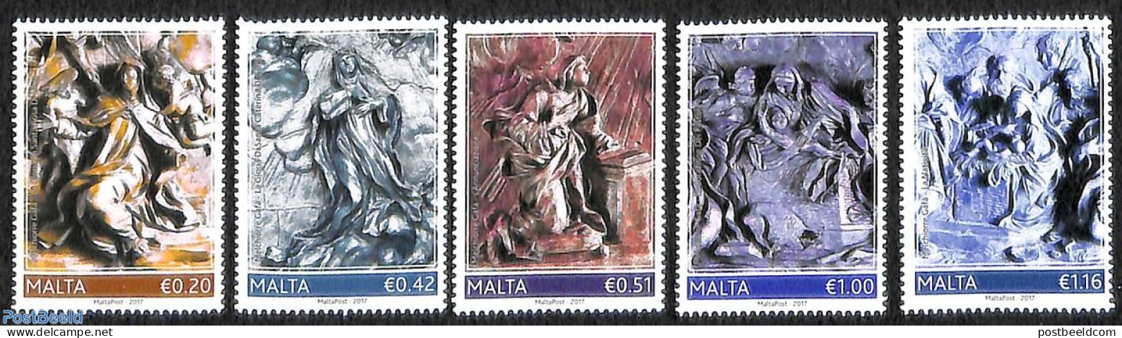 Malta 2017 Melchiorre Gafa 5v, Mint NH - Malta