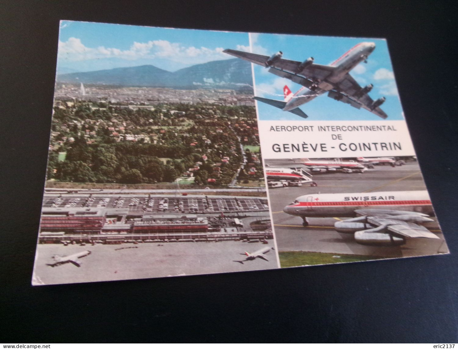 AEROPORT  INTERNATIONAL DE GENEVE-COINTRIN (pv 1.65 Euros) ...FLAMME DIVONNE LES BAINS 1973 - Vliegvelden