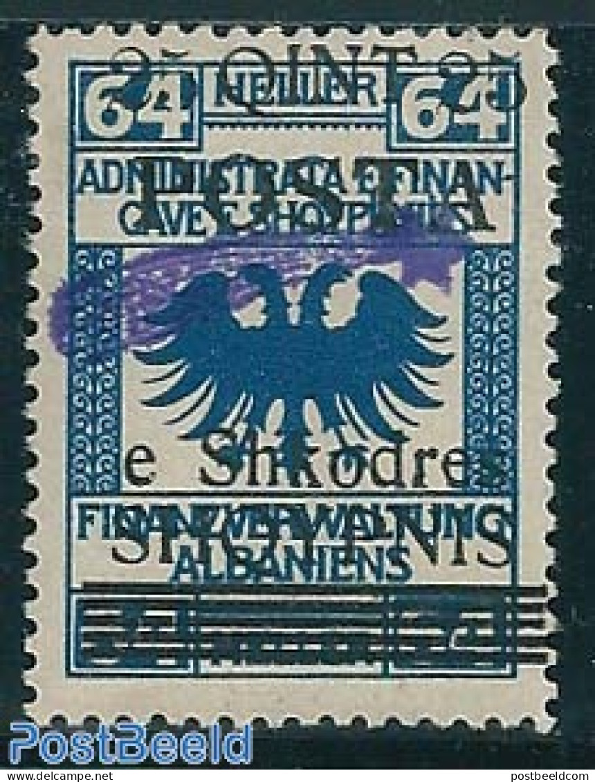 Albania 1919 Overprint 1v, On Eagle Type II, Unused (hinged) - Albanien