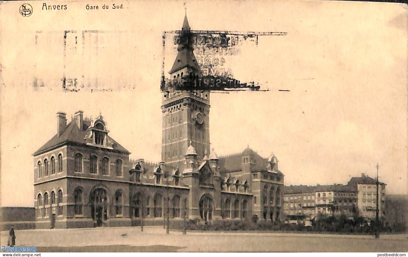 Belgium 1920 Postcard With Cancellation Olympic Games Anvers, Postal History - Lettres & Documents