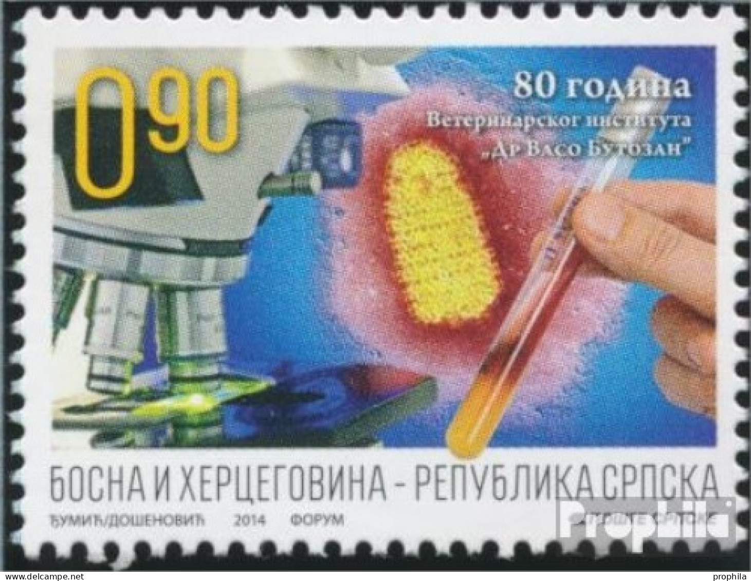 Bosnien - Serbische Republ. 626 (kompl.Ausg.) Postfrisch 2014 Veterinärinstitut - Bosnie-Herzegovine
