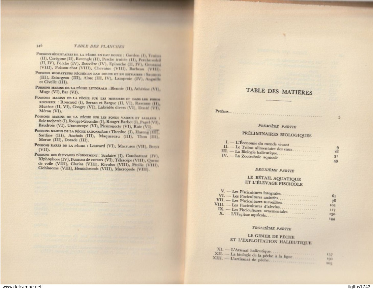 Louis Roule. Les Poissons Et Le Monde Vivant Des Eaux. Etudes Ichtyologiques. Tome IX. La Culture Des Eaux Et L’économie - 1901-1940