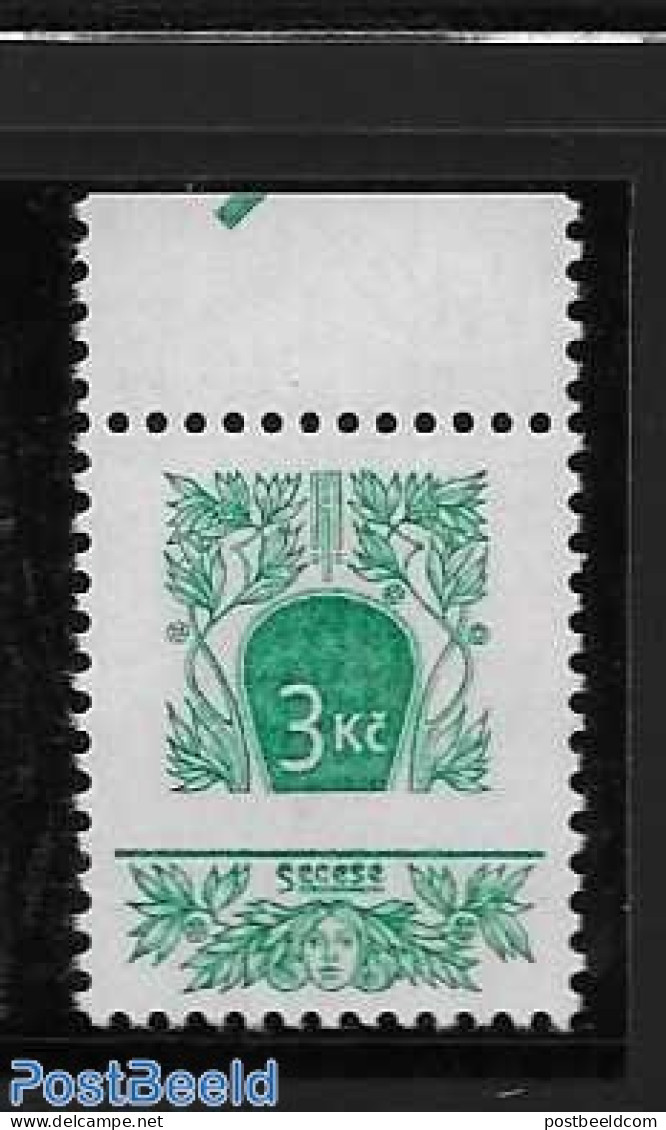 Czech Republic 1995 Definitive 3 Kc., Without Country Name, Mint NH - Autres & Non Classés