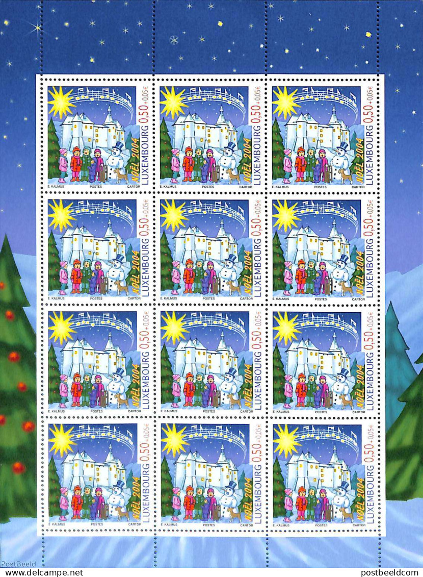 Luxemburg 2004 Christmas M/s, Mint NH, Religion - Christmas - Unused Stamps