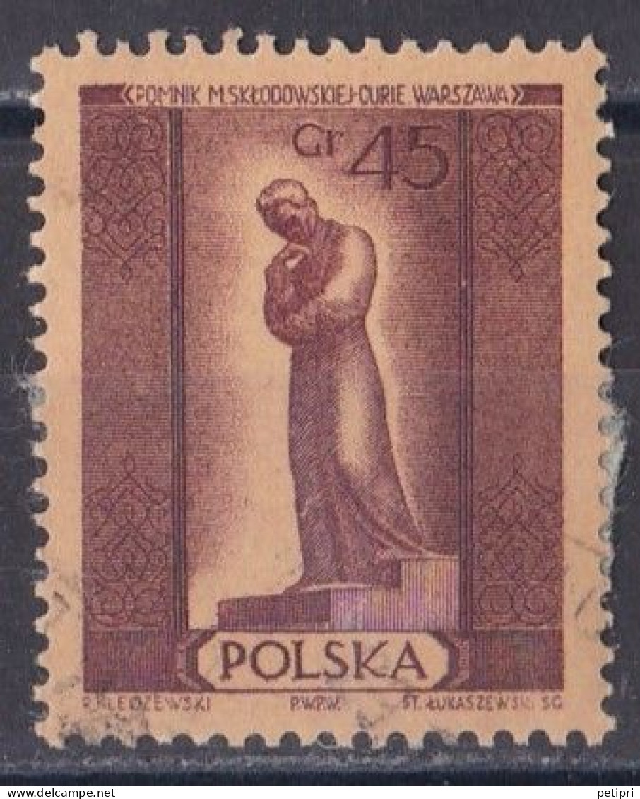 Pologne - République 1944 - 1960   Y & T N °  807 Oblitéré - Gebruikt