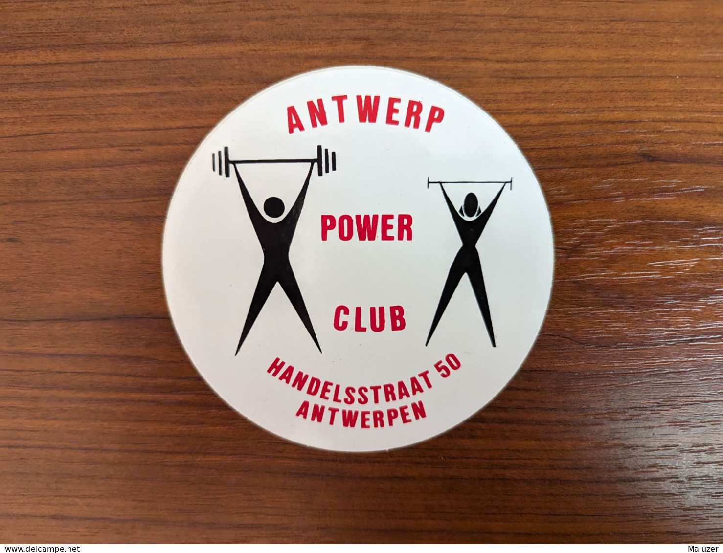 AUTOCOLLANT ANTWERP POWER CLUB – FITNESS BODYBUILDING HALTEROPHILIE SPORT – ANVERS BELGIQUE BELGIË BELGIUM - Aufkleber