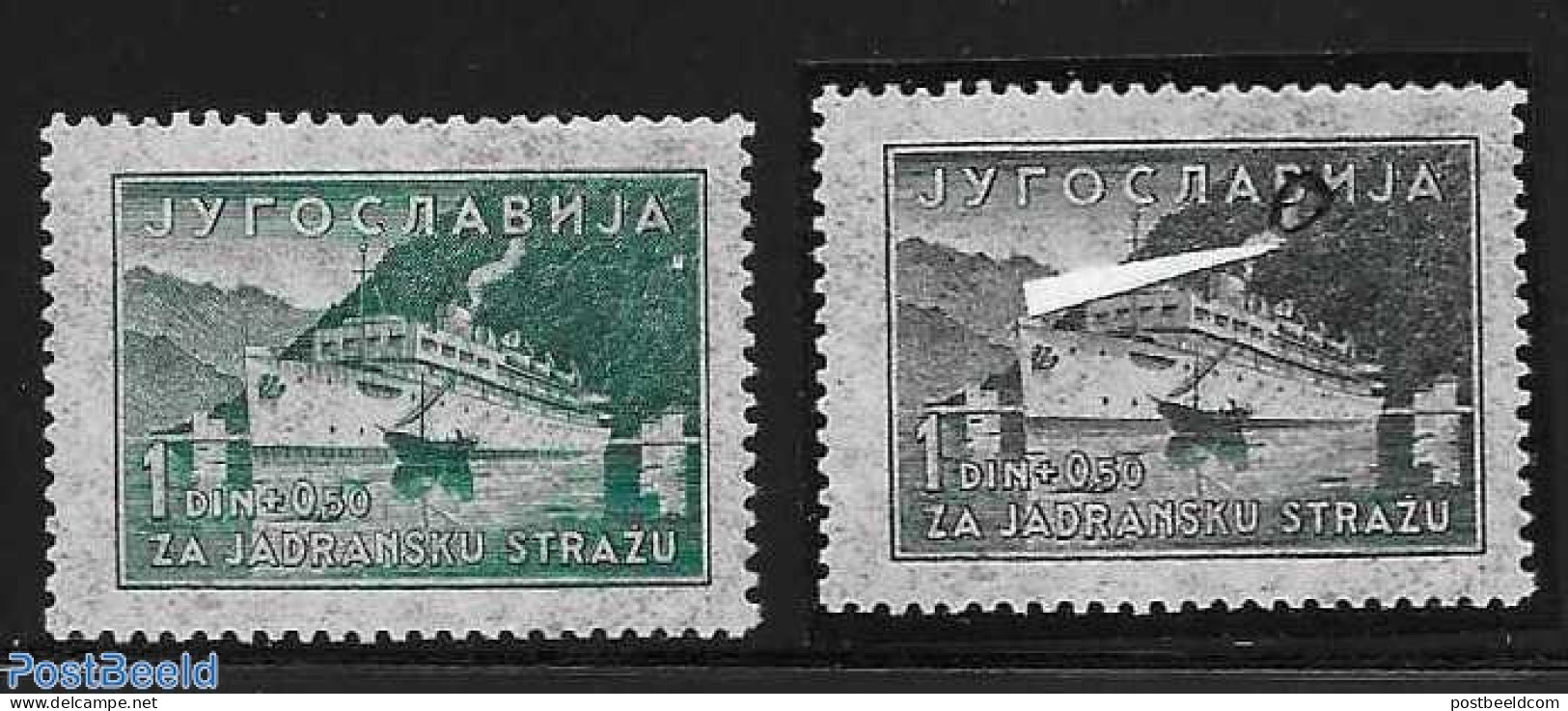 Yugoslavia 1939 Ships, Mint NH, Transport - Ships And Boats - Neufs