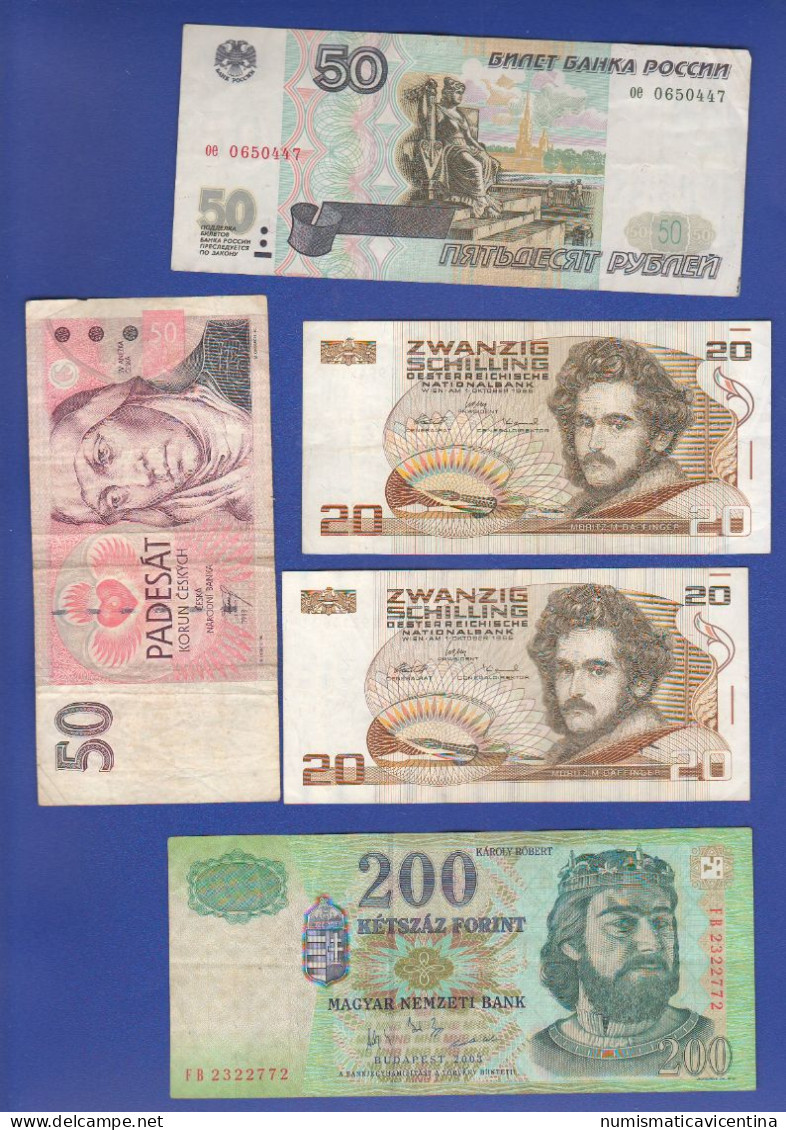 Mix 6 Different Notes Lotto 6 Banconote Miste Mix 6 Billettes - Altri – Europa