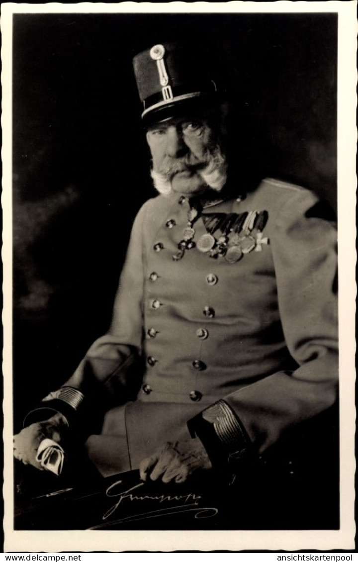 CPA Kaiser Franz Joseph I., Portrait In Uniform - Koninklijke Families