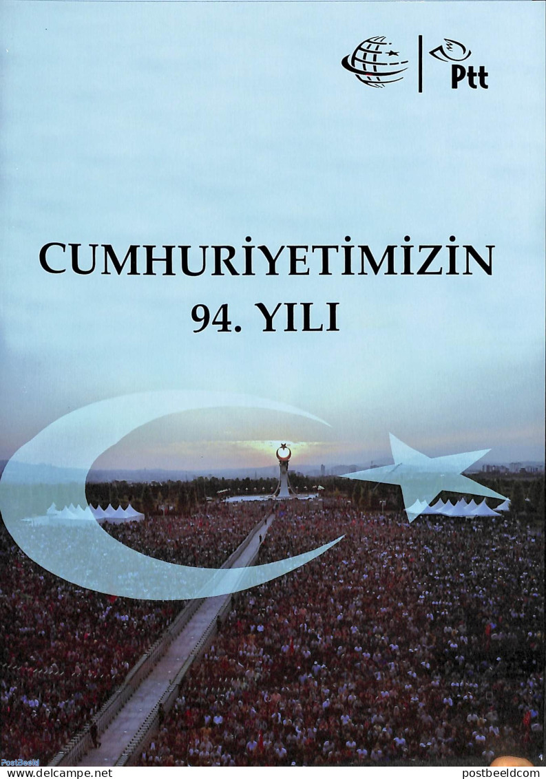 Türkiye 2017 94 Years Republic, Special Folder, Mint NH - Sonstige & Ohne Zuordnung