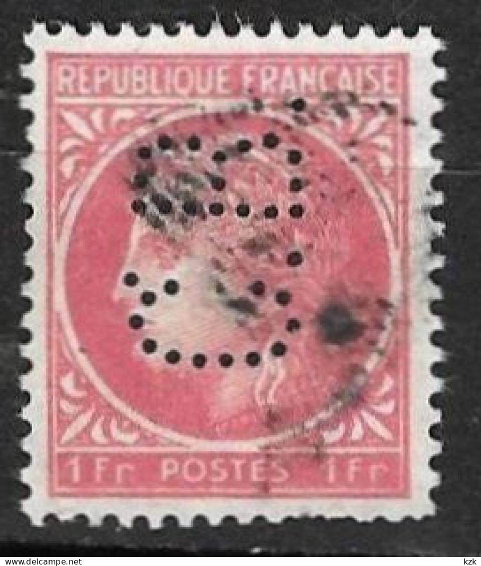 876	N°	676	Perforé	-	CB 33	-	Cie De BETHUNE - Gebraucht