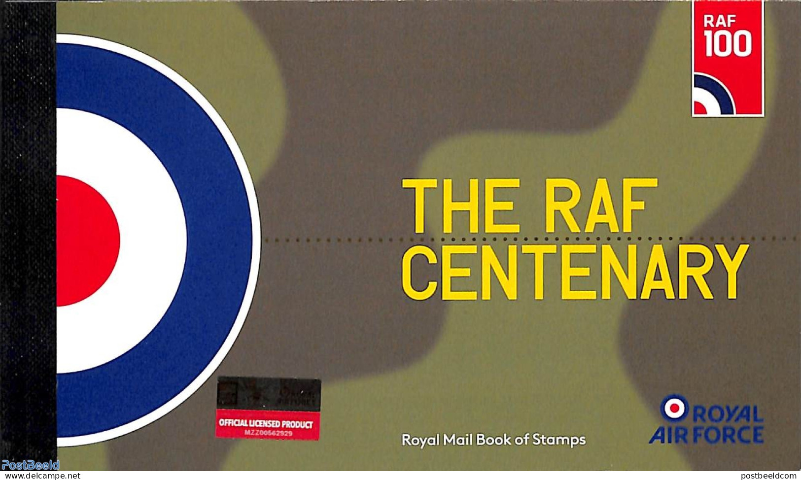 Great Britain 2018 The RAF Centenary, Prestige Booklet, Mint NH, Transport - Stamp Booklets - Aircraft & Aviation - Nuovi