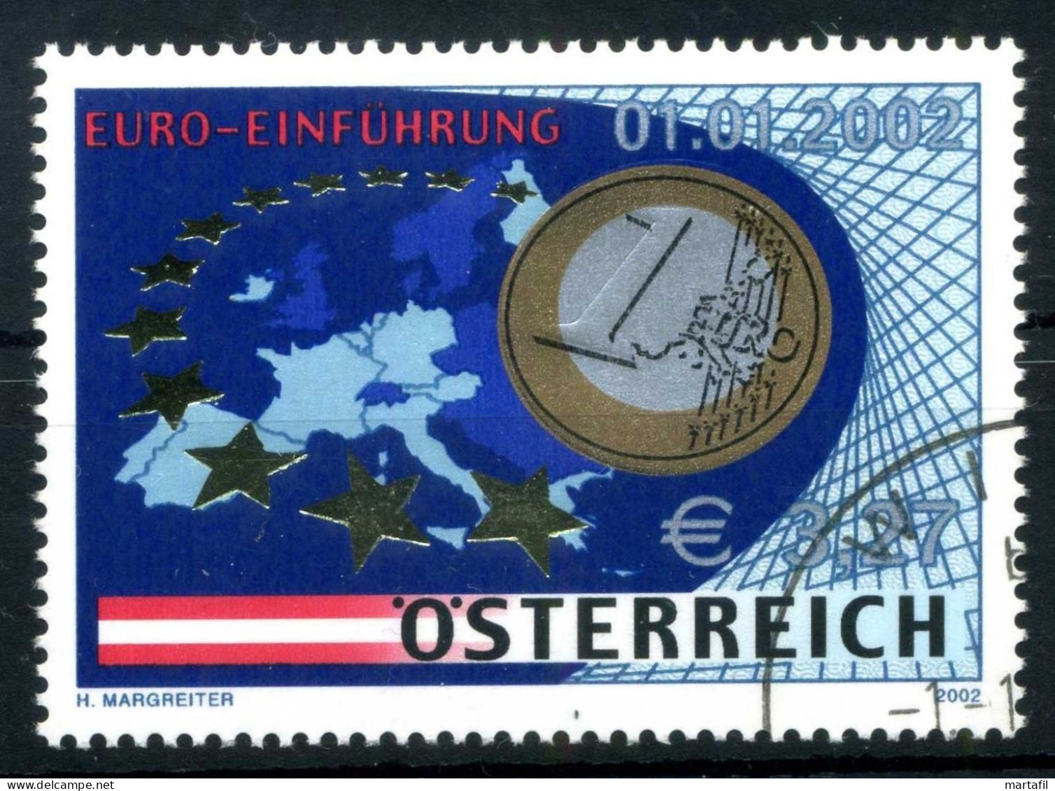 2002 AUSTRIA SET Usato 2195 Entrata In Circ. Monete E Banconote In Euro - Used Stamps