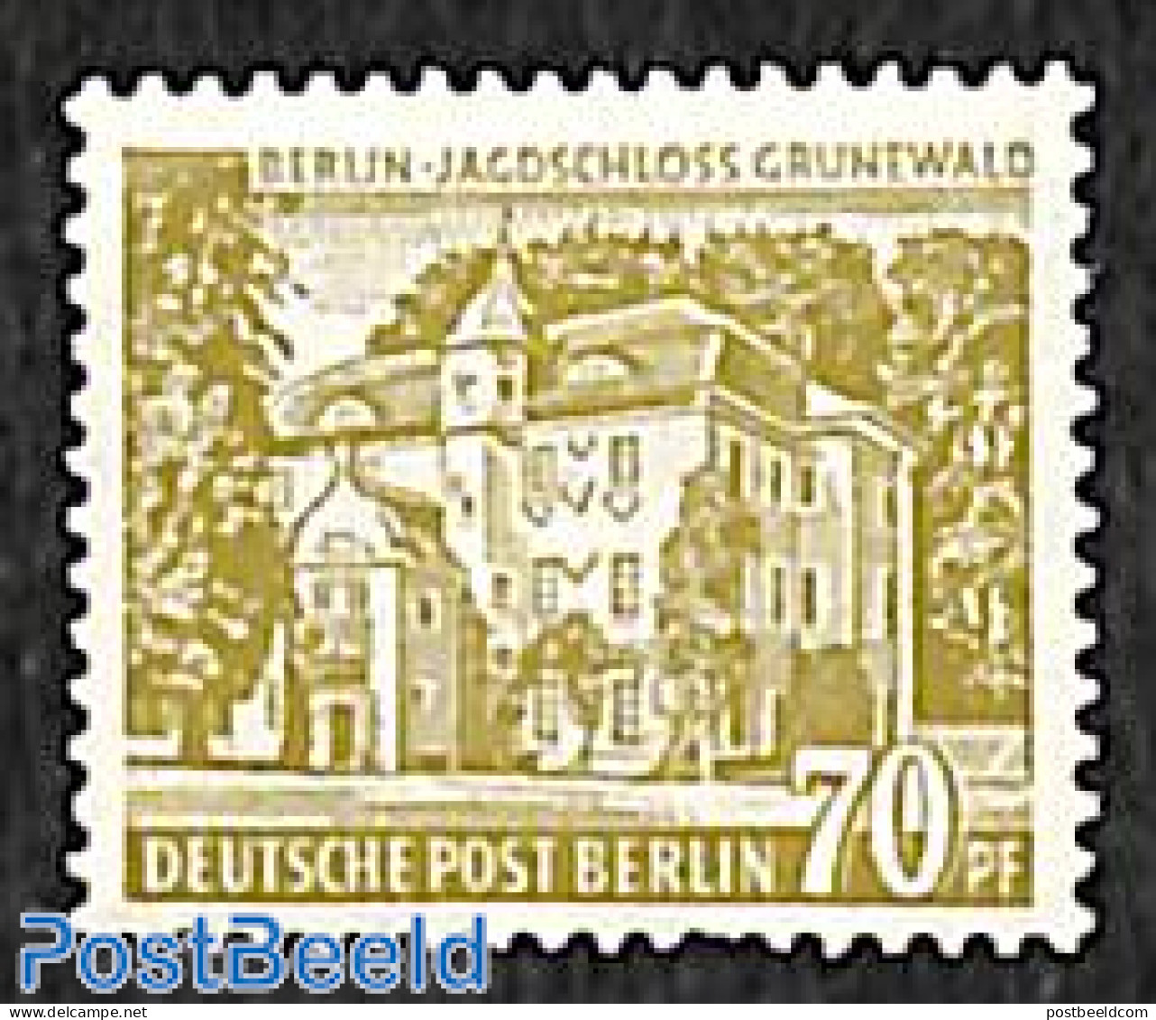Germany, Berlin 1954 70pf, Stamp Out Of Set, Unused (hinged) - Unused Stamps