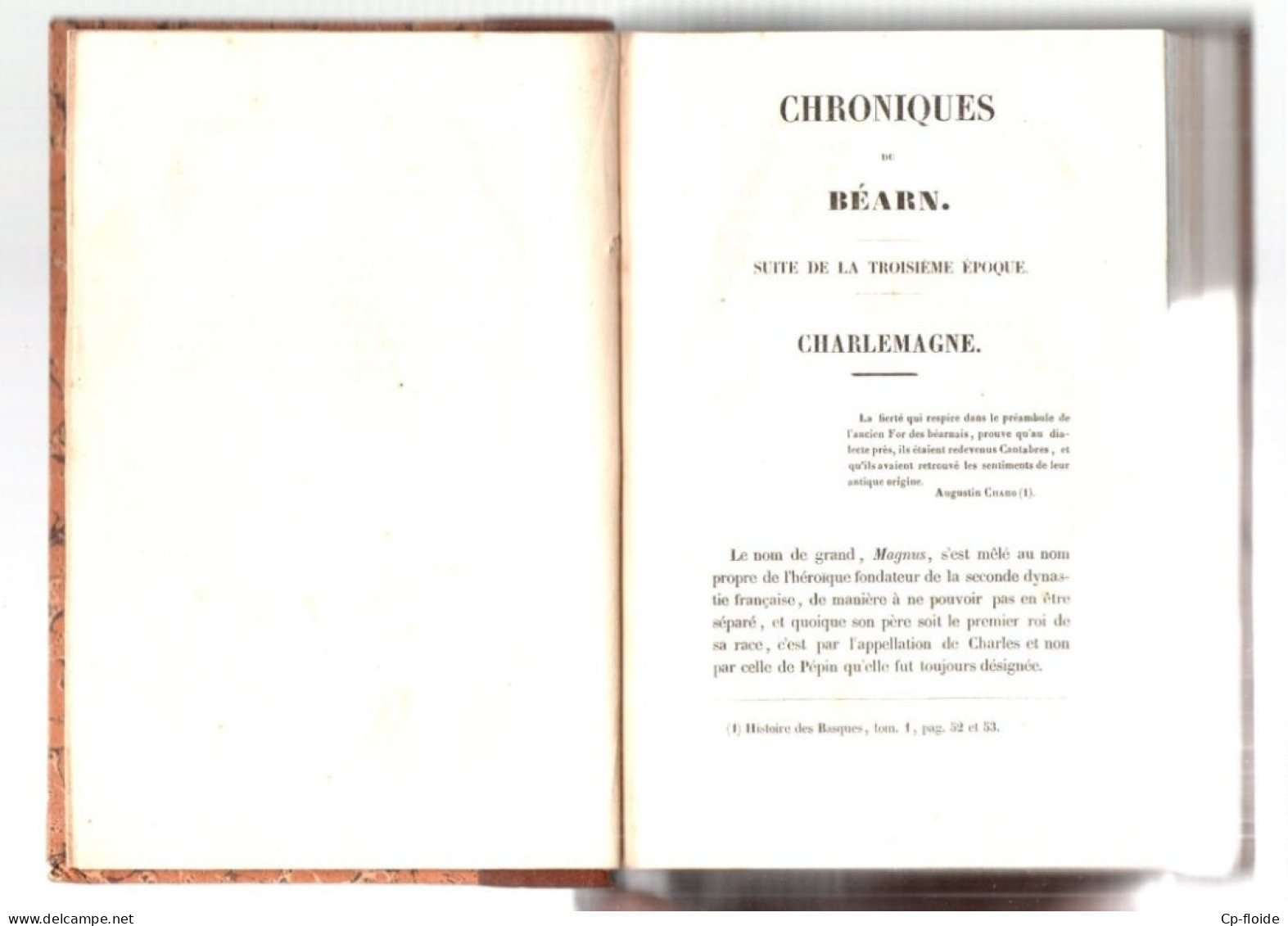 LIVRE . PAYS BASQUE . " CHRONIQUES DU BÉARN " . Vicomte LATAPIE D'ASFELD . 2 TOMES - Réf. N°307L - - Pays Basque