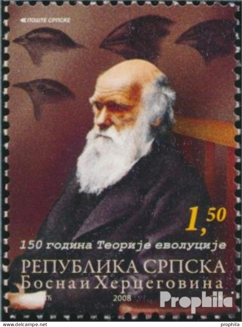 Bosnien - Serbische Republ. 434 (kompl.Ausg.) Postfrisch 2008 Evolutionstheorie Von Charles Darwi - Bosnië En Herzegovina