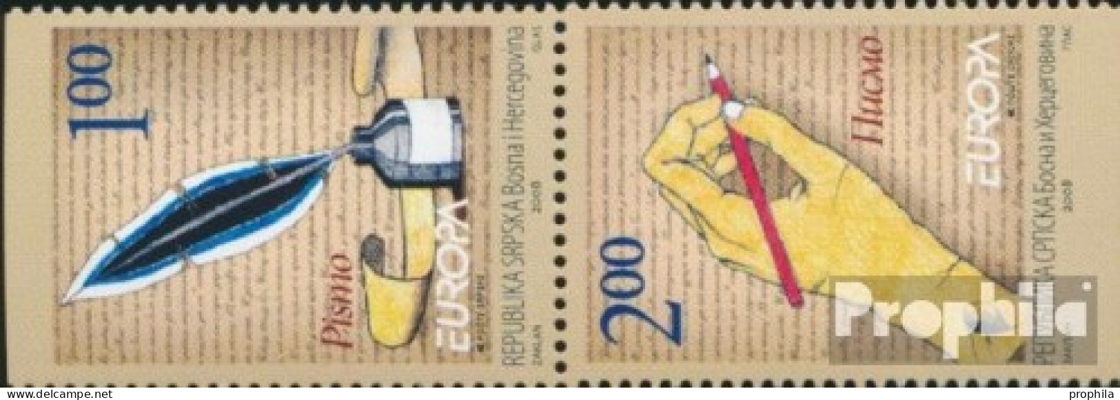 Bosnien - Serbische Republ. 422-423 Paar (kompl.Ausg.) Postfrisch 2008 Der Brief - Bosnie-Herzegovine