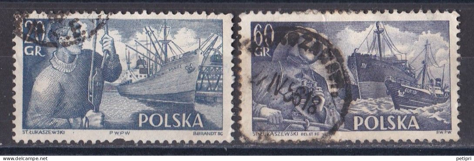 Pologne - République 1944 - 1960   Y & T N °  849  Et  851  Oblitérés - Used Stamps