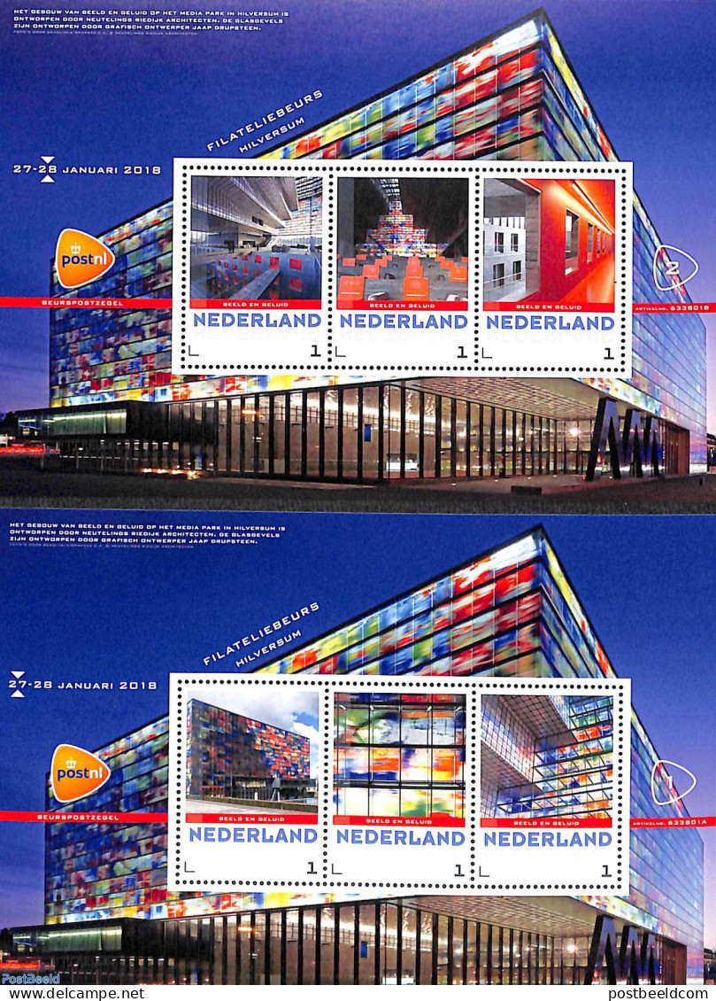 Netherlands - Personal Stamps TNT/PNL 2018 Filateliebeurs Hilversum 2 S/s, Mint NH, Philately - Art - Museums - Musei