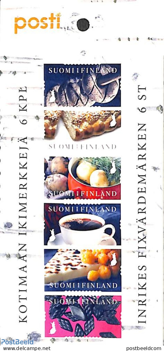 Finland 2018 Food 6v S-a In Booklet, Mint NH, Health - Food & Drink - Stamp Booklets - Ongebruikt