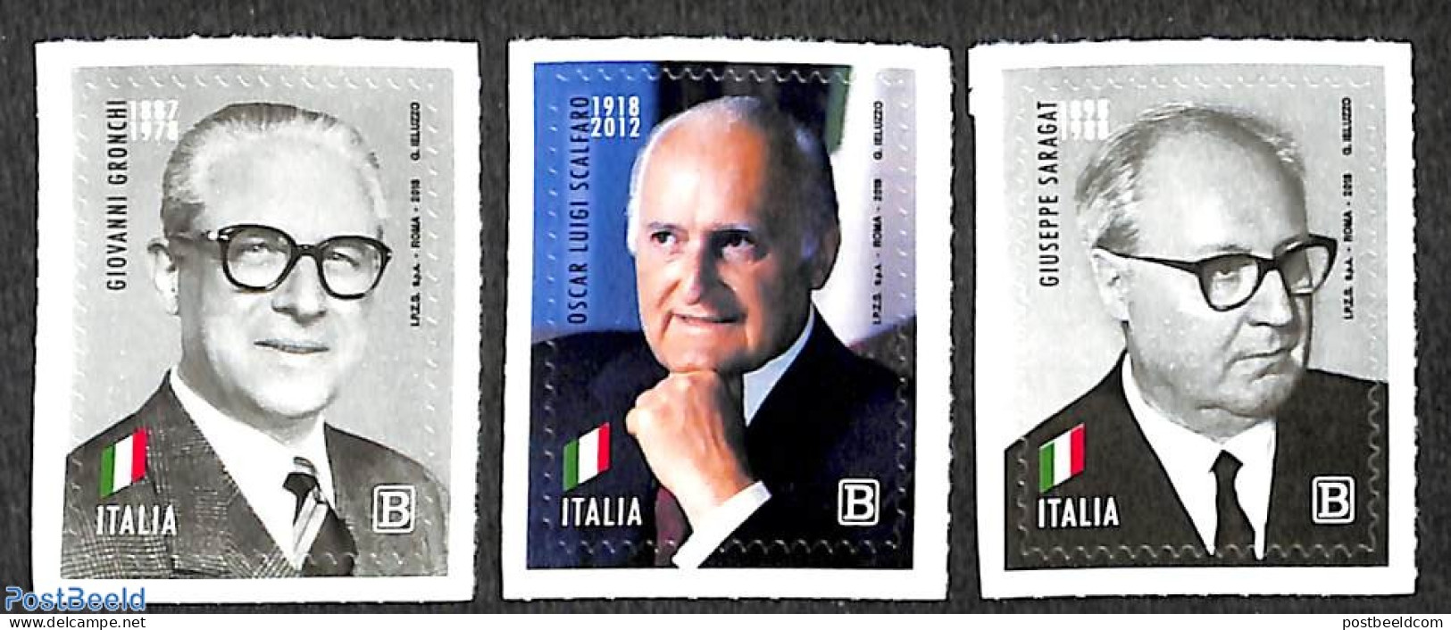 Italy 2018 Presidents 3v S-a, Mint NH, History - Politicians - Autres & Non Classés