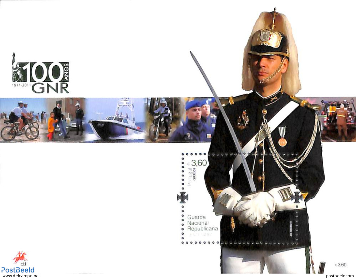 Portugal 2011 National Garde S/s, Mint NH, History - Sport - Transport - Various - Militarism - Cycling - Motorcycles .. - Unused Stamps