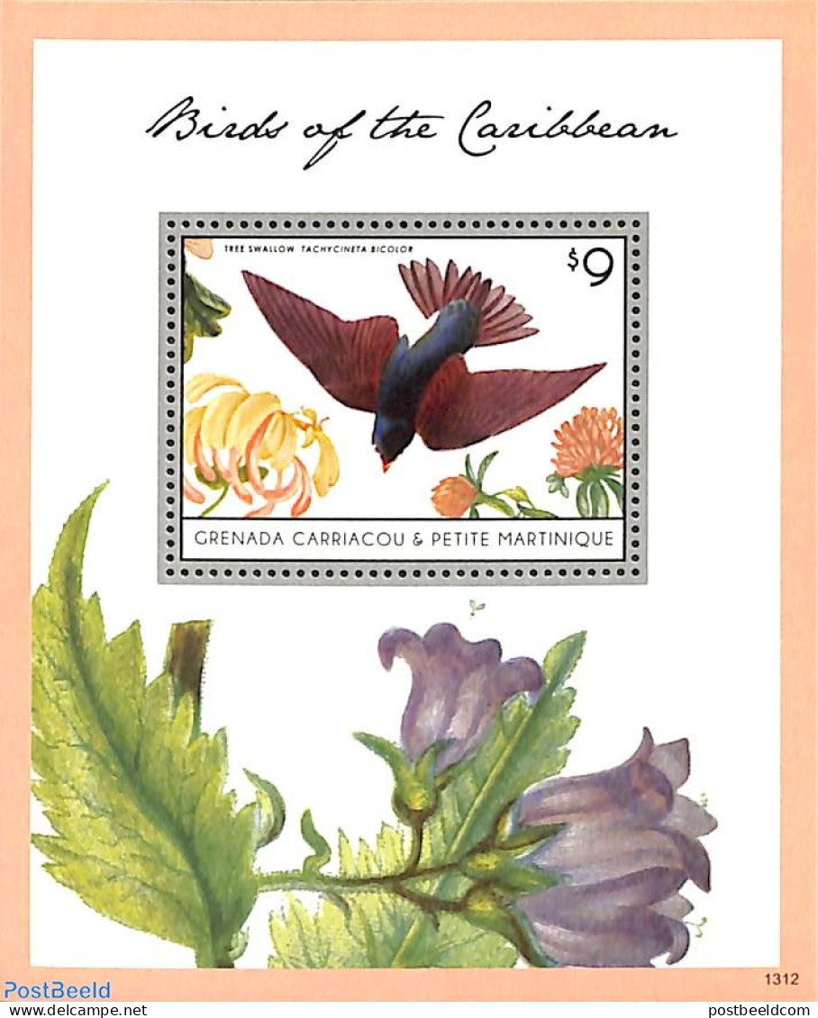 Grenada Grenadines 2013 Birds Of The Carribean S/s, Mint NH, Nature - Birds - Grenada (1974-...)