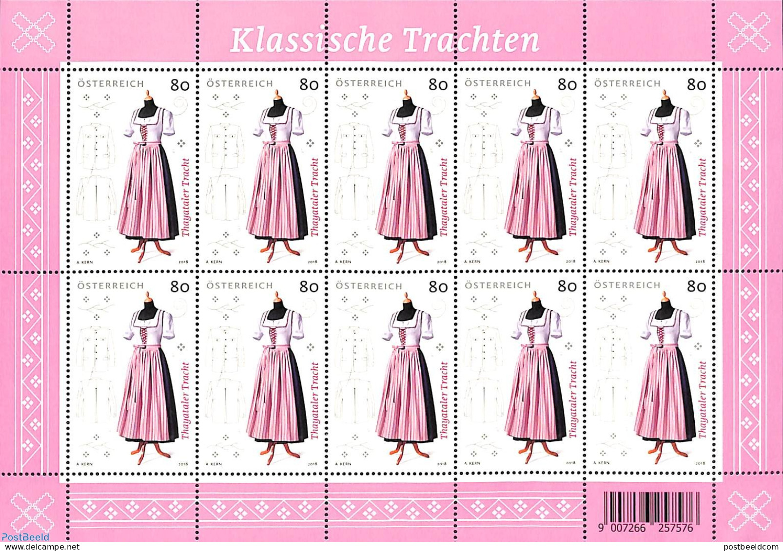 Austria 2018 Thayatales Costume M/s, Mint NH, Various - Costumes - Unused Stamps