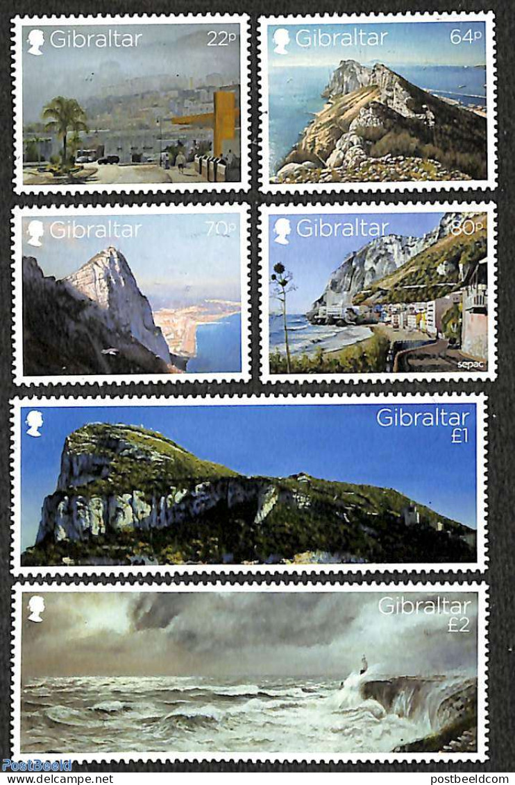 Gibraltar 2018 Old Views 6v, Mint NH, Sport - Various - Mountains & Mountain Climbing - Lighthouses & Safety At Sea - Klimmen