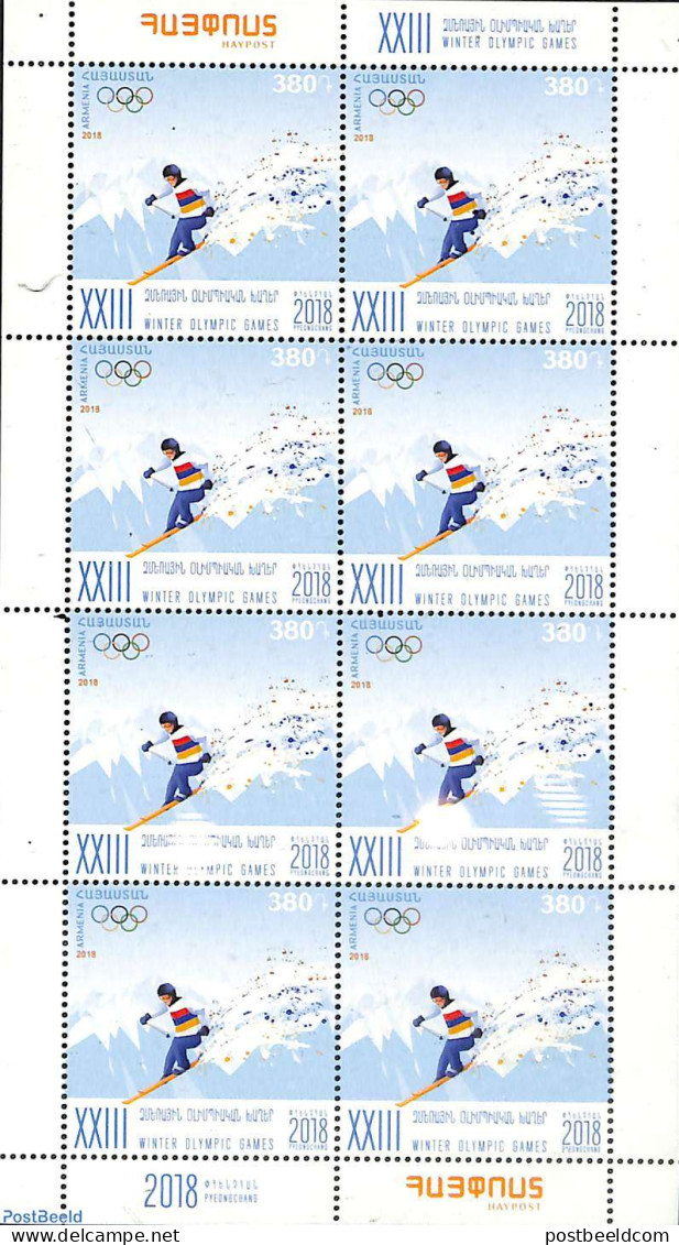 Armenia 2018 Olympic Winter Games M/s, Mint NH, Sport - Olympic Winter Games - Arménie