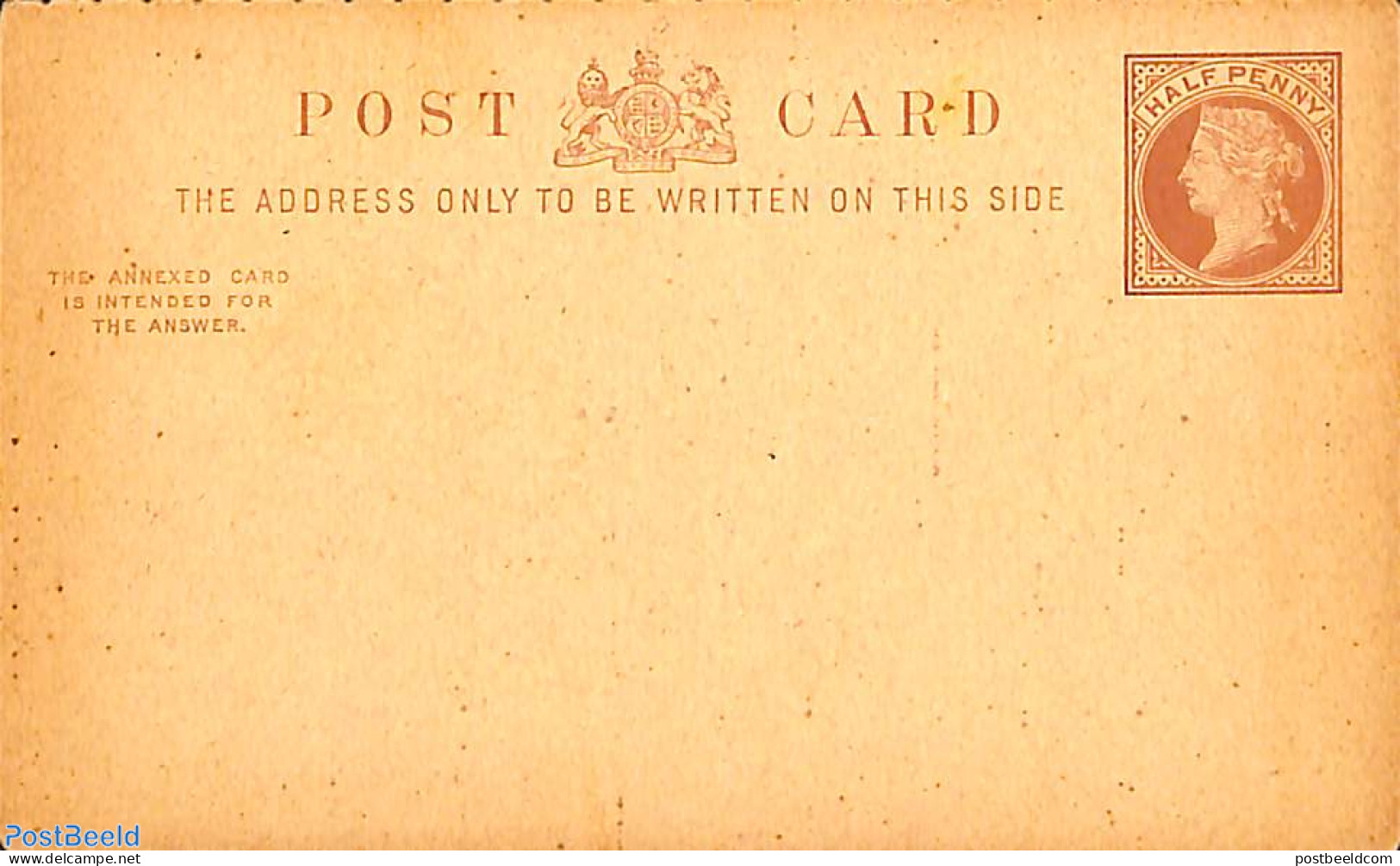 Great Britain 1878 Reply Paid Postcard 1/2/1/2d, Unused Postal Stationary - Autres & Non Classés
