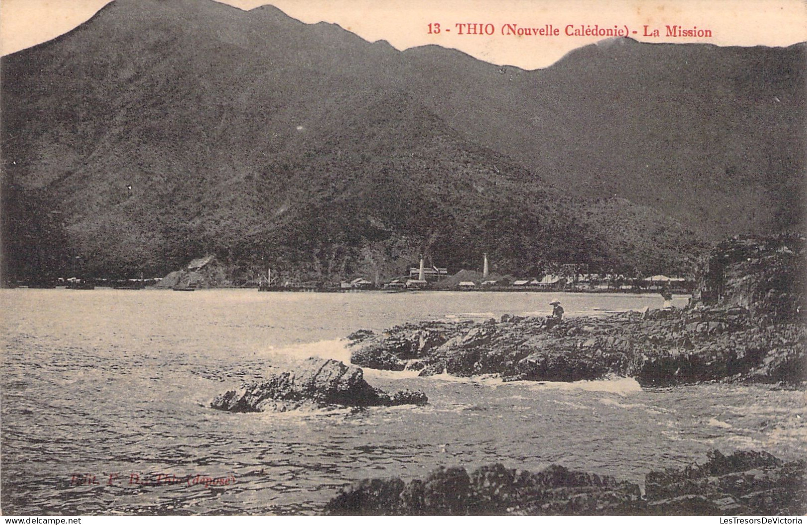 NOUVELLE CALEDONIE - Thio - La Mission - Carte Postale Ancienne - Nuova Caledonia