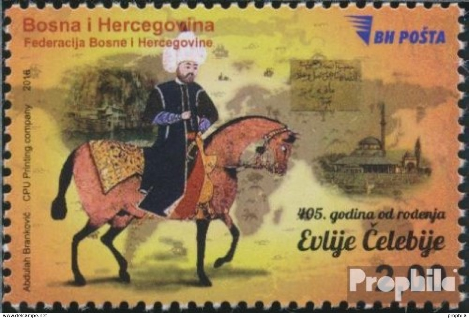 Bosnien-Herzegowina 693 (kompl.Ausg.) Postfrisch 2016 Evlija Celebi - Bosnien-Herzegowina