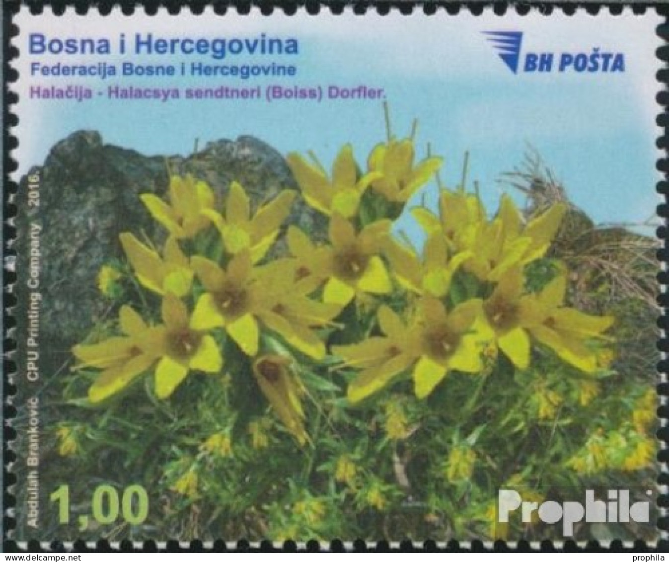 Bosnien-Herzegowina 690 (kompl.Ausg.) Postfrisch 2016 Flora - Bosnia Erzegovina