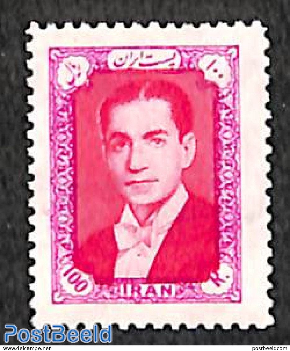 Persia 1957 100R, Stamp Out Of Set, Unused (hinged) - Iran