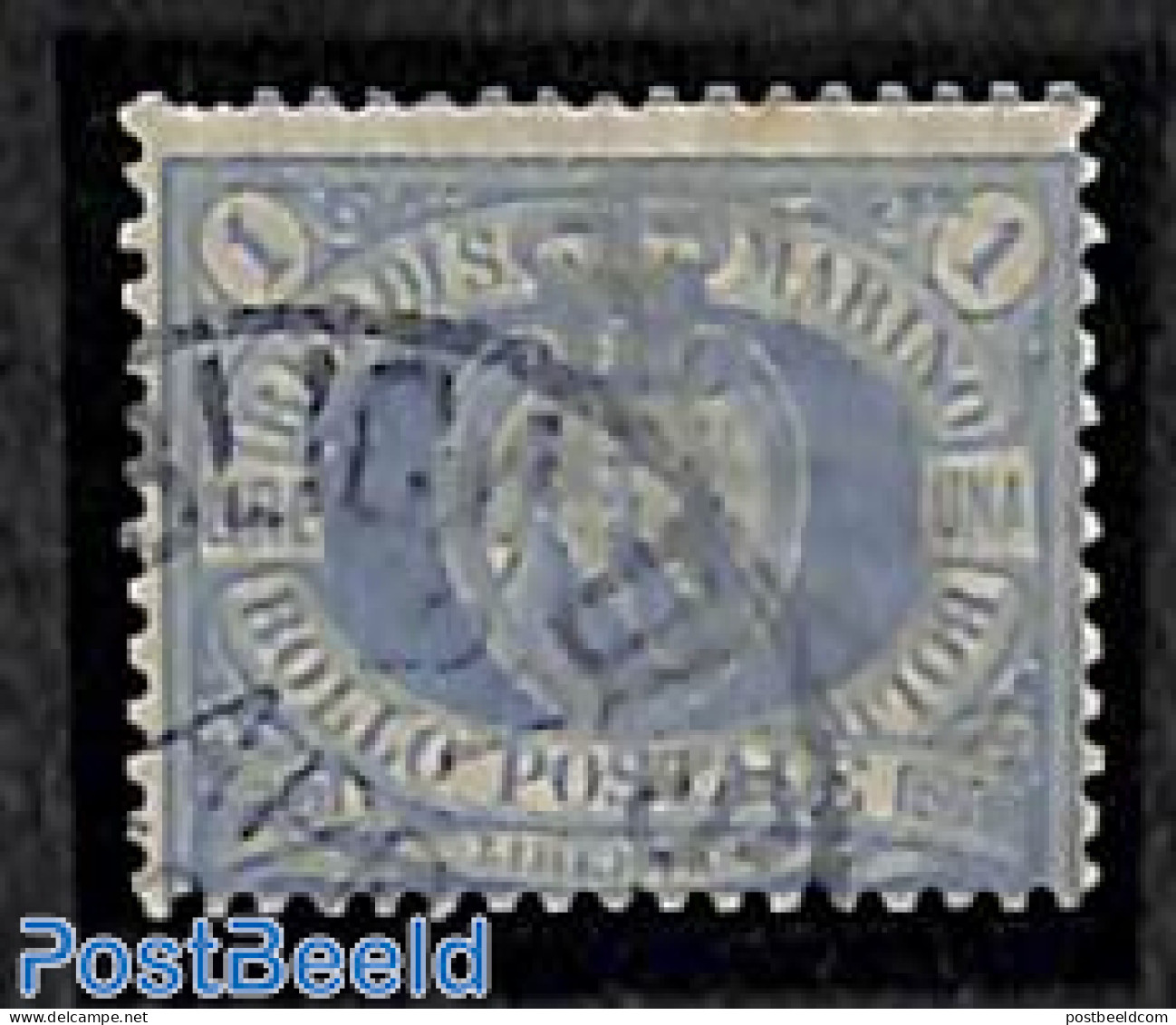 San Marino 1894 1L Blue, Used, Used Stamps - Gebraucht