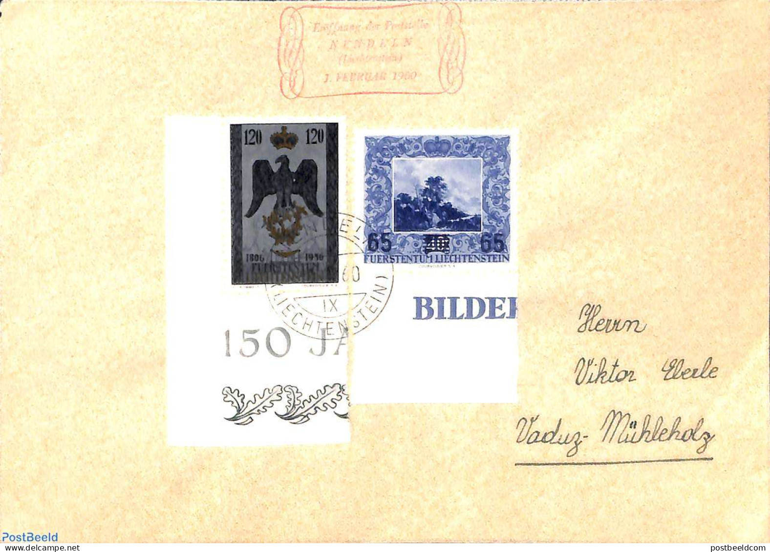 Liechtenstein 1960 First Day Of Nendeln Post Office, Postal History - Cartas & Documentos
