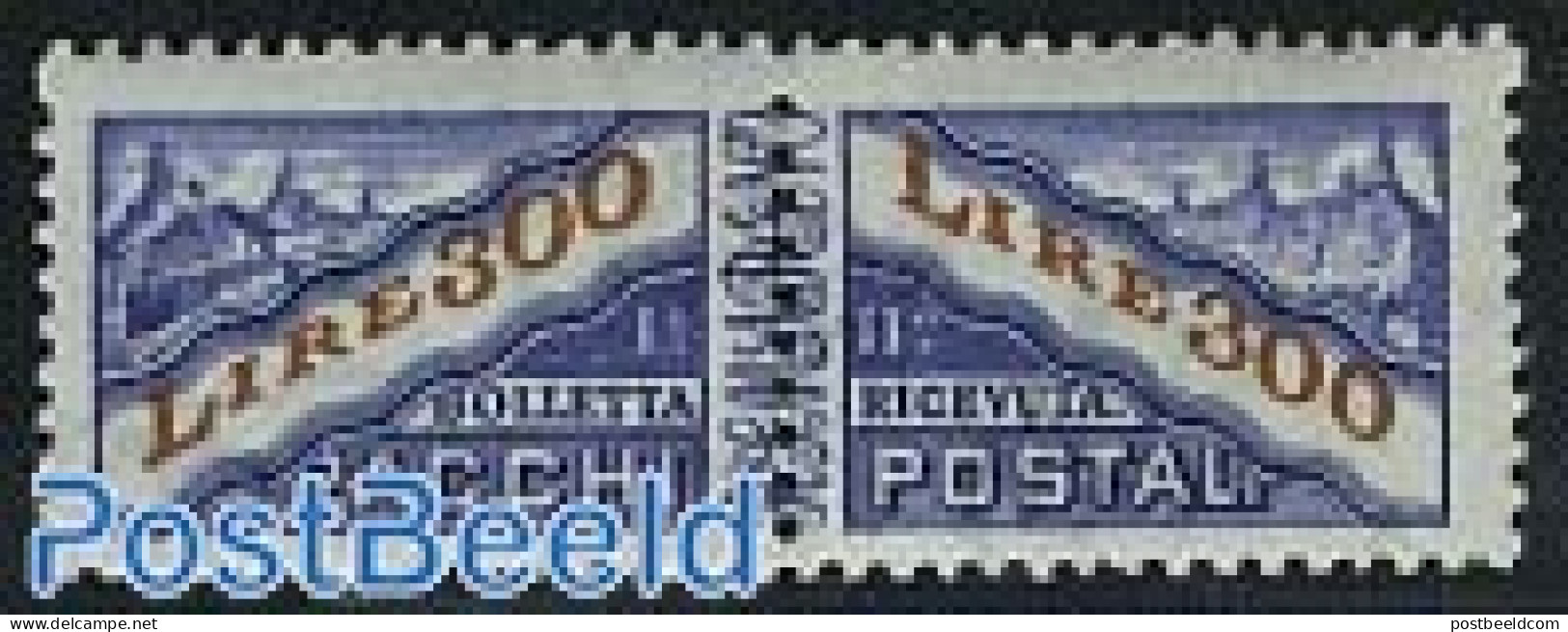 San Marino 1953 Parcel Post 1v [:], WM Impeller, Unused (hinged) - Nuevos