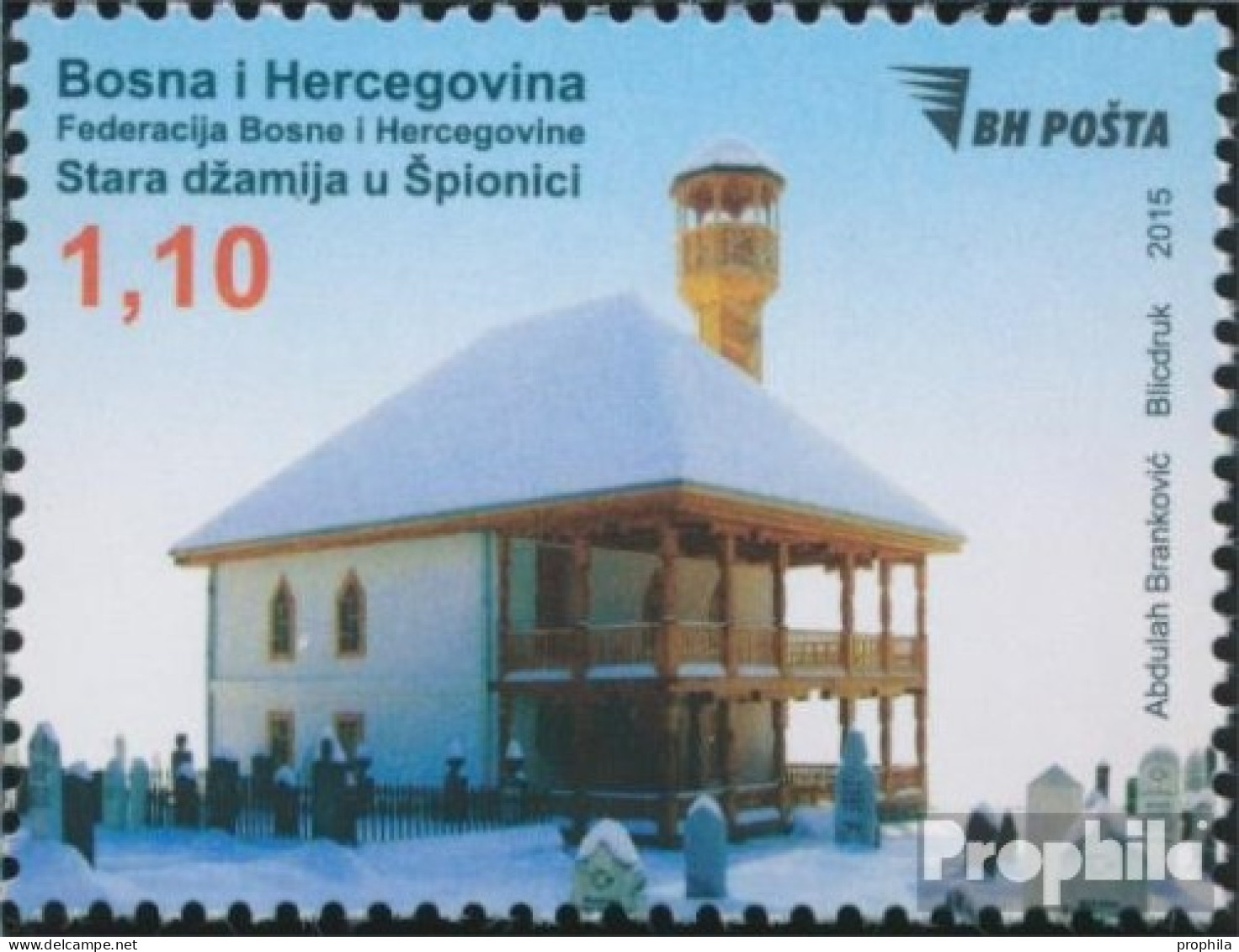 Bosnien-Herzegowina 683 (kompl.Ausg.) Postfrisch 2015 Sakralbauten - Bosnië En Herzegovina