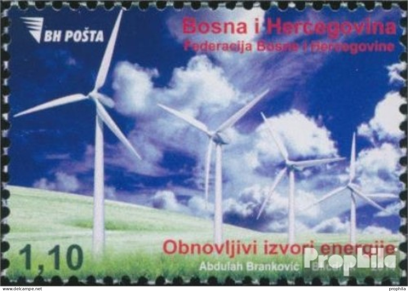 Bosnien-Herzegowina 645 (kompl.Ausg.) Postfrisch 2014 Erneuerbare Energien - Bosnie-Herzegovine