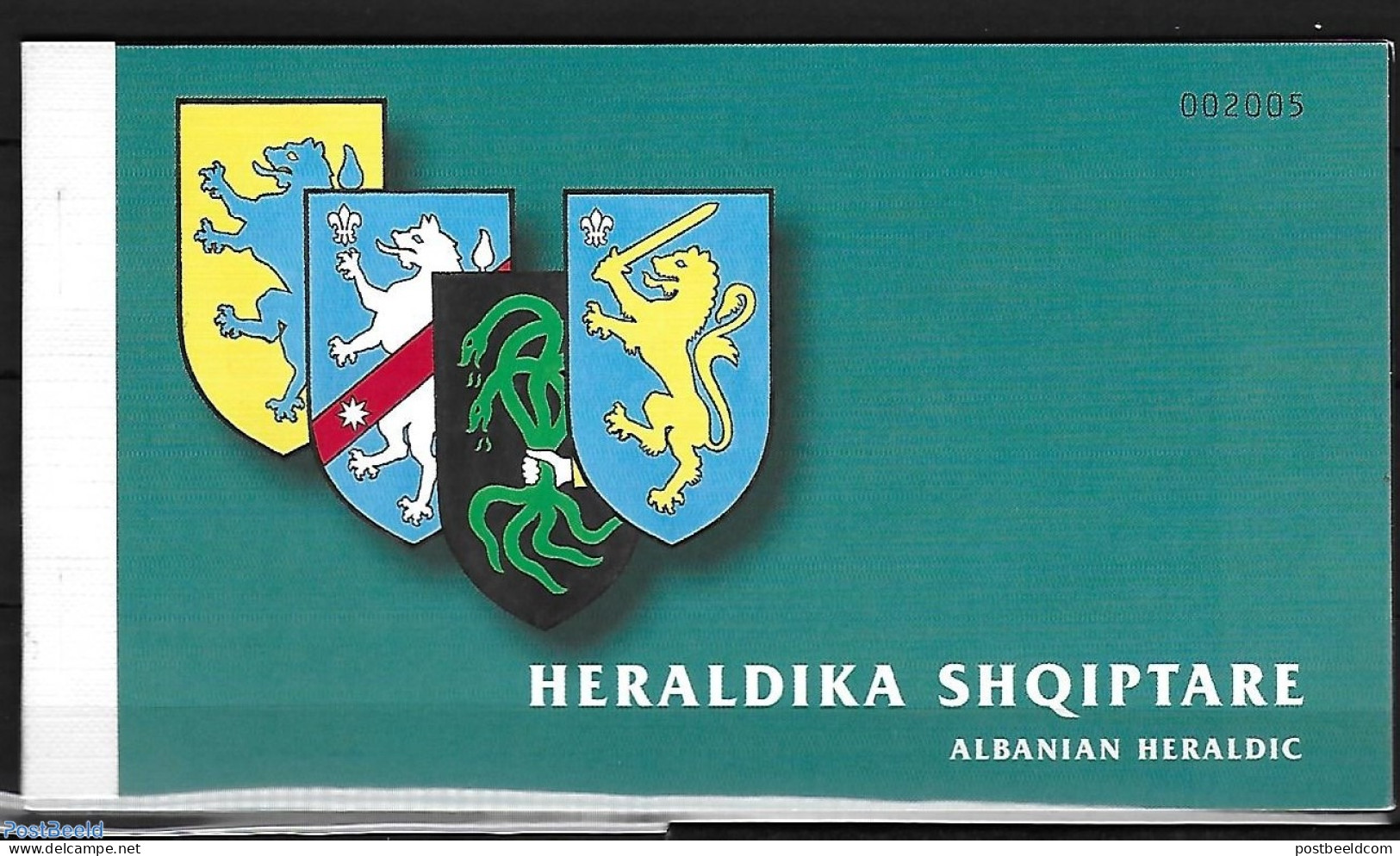 Albania 2002 Coat Of Arms 4v. Booklet, Mint NH, History - Coat Of Arms - Albanië